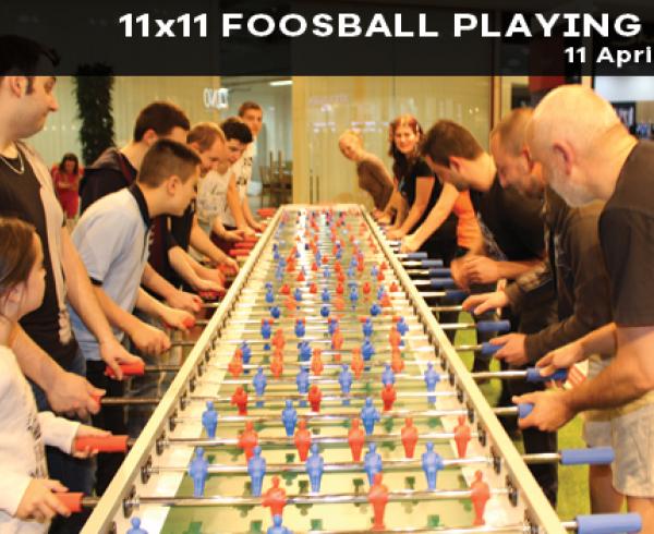 11x11 foosball table